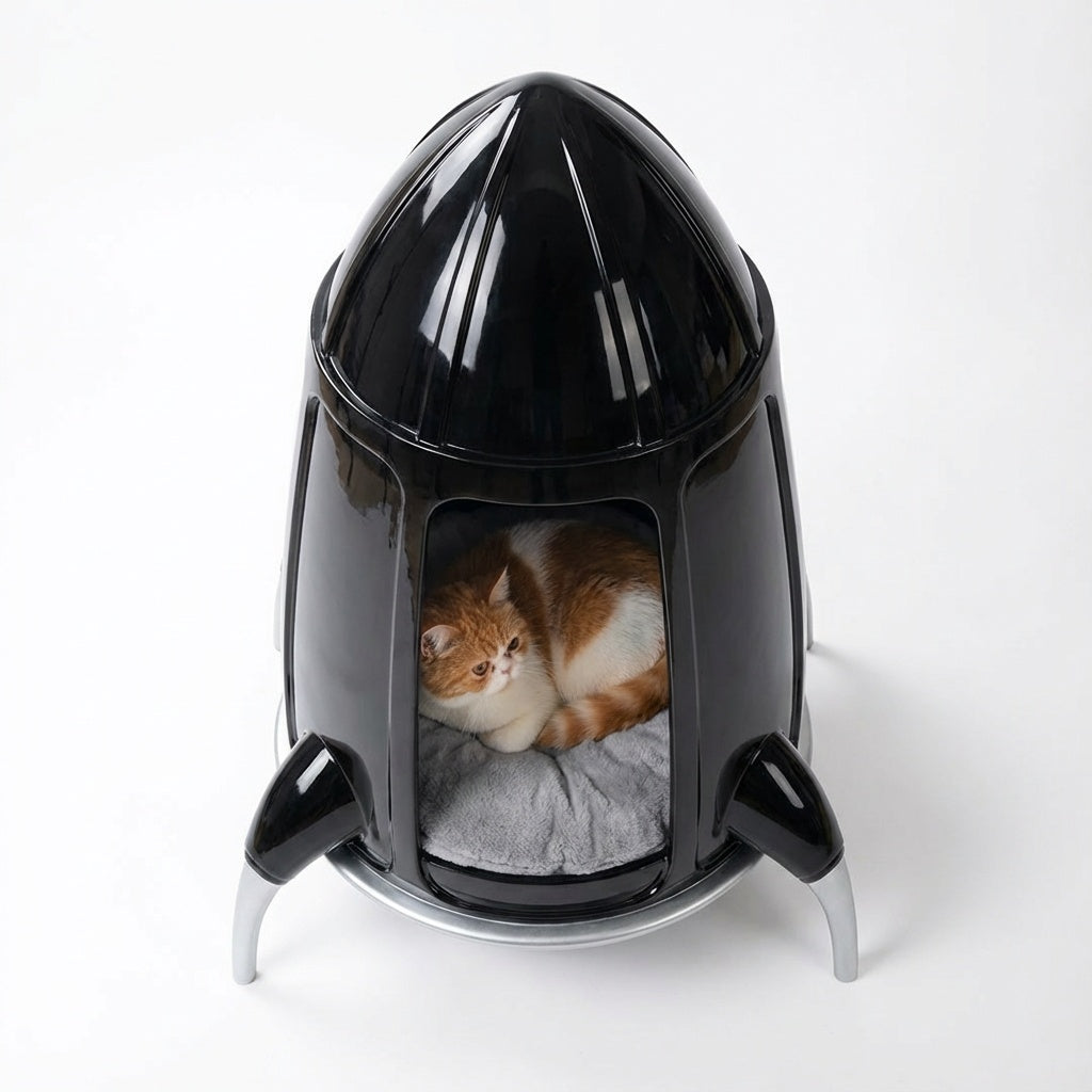 Cozy Rocket - Pet Hideaway Bed for Boundless Dreaming of Snacks